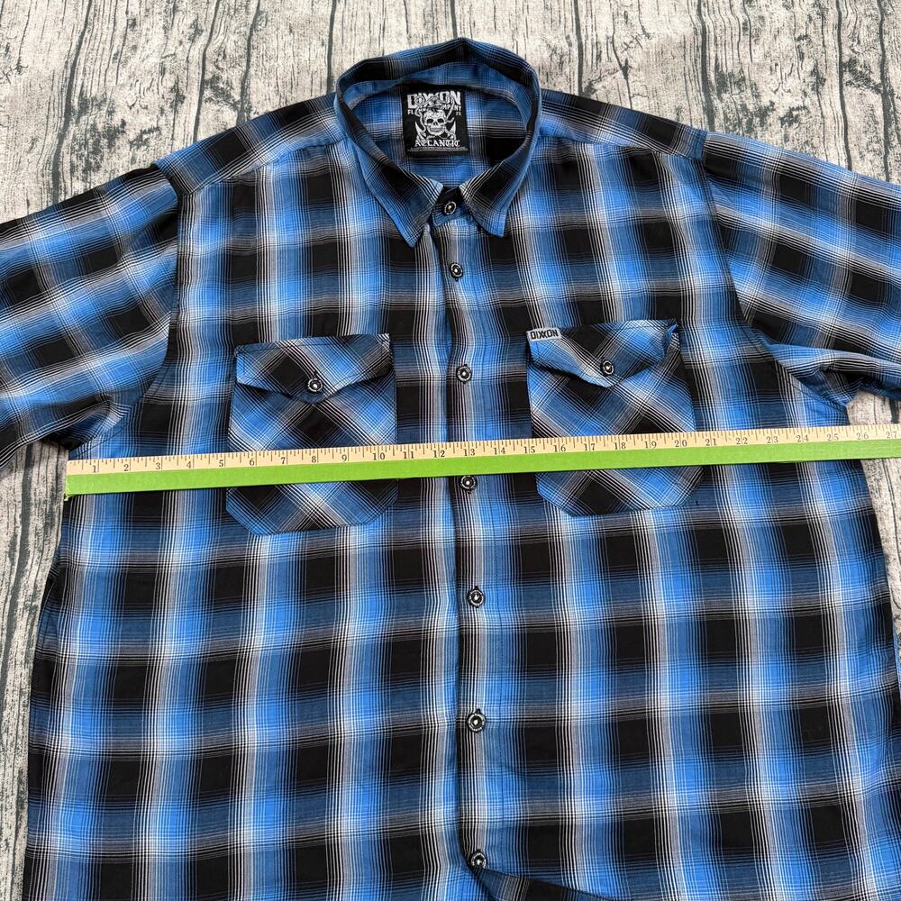 Dixxon Flannel Co Auto Angio Plaid Shirt Mens 2XL Short Sleeve Bamboo Blend - Picture 10 of 11